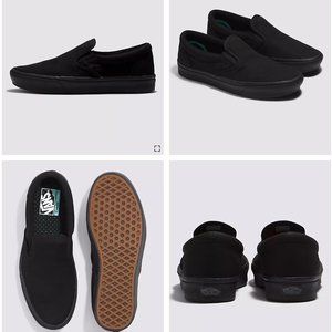 Vans Slip-On ComfyCush Shoe, All Black, Size W8/M6.5